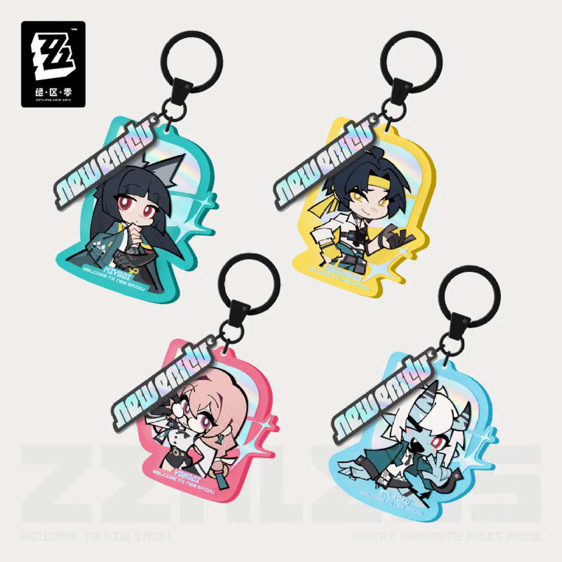 Pre-Order Zenless Zone Zero - New Eridu Series Chibi Acrylic Keychain: Hollow Special Operations Section 6