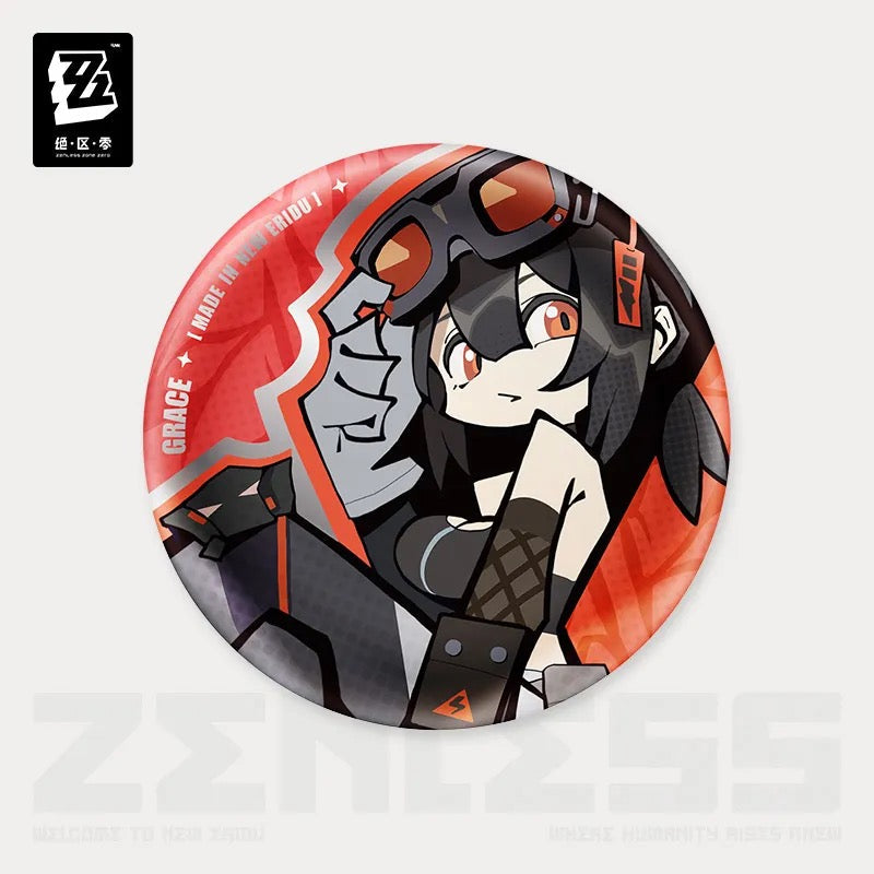 Zenless Zone Zero - New Eridu Series Chibi Badge : Belobog Heavy Industries