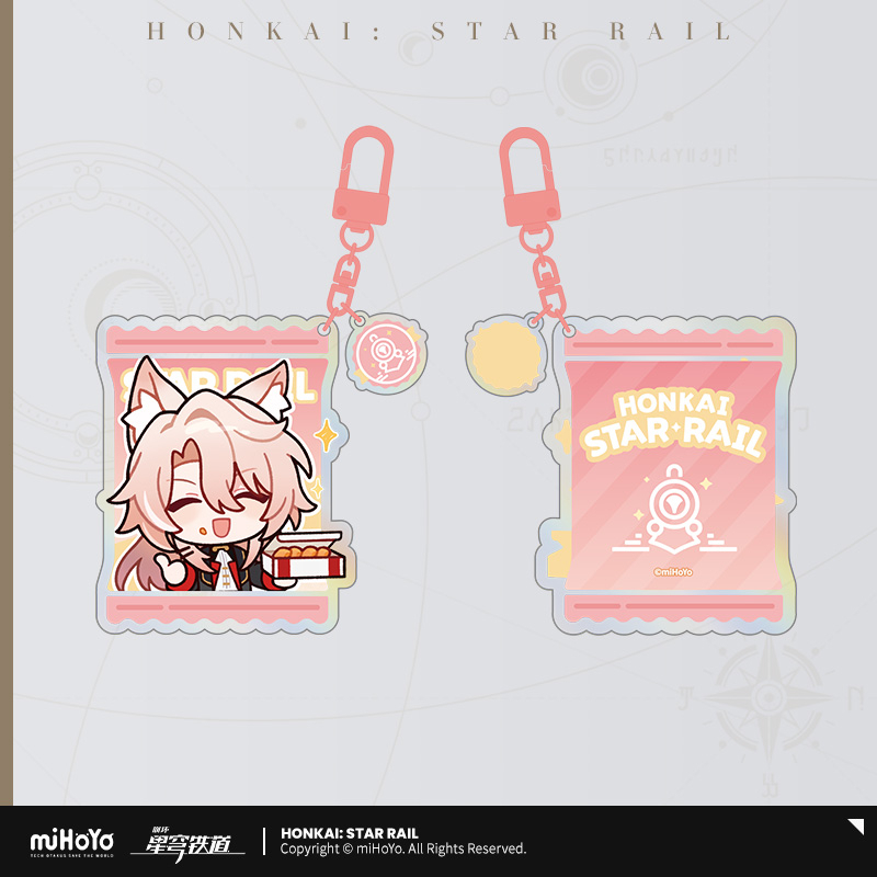 Pre-Order Honkai: Star Rail -  Delicious Enjoyment Series Chibi  Emoticons Acrylic Keychian-