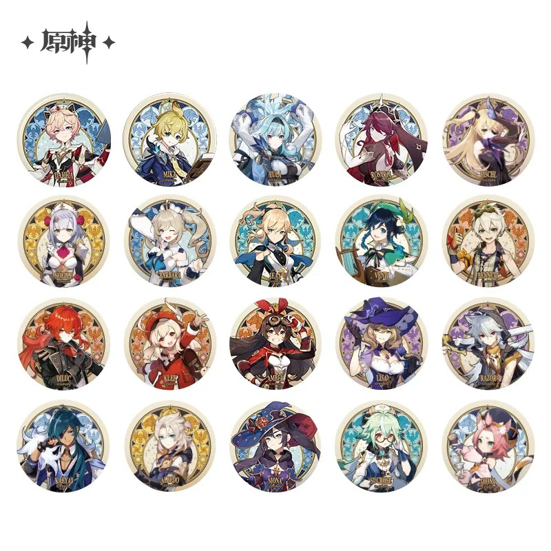 Genshin Impact Mondstadt Character Badges