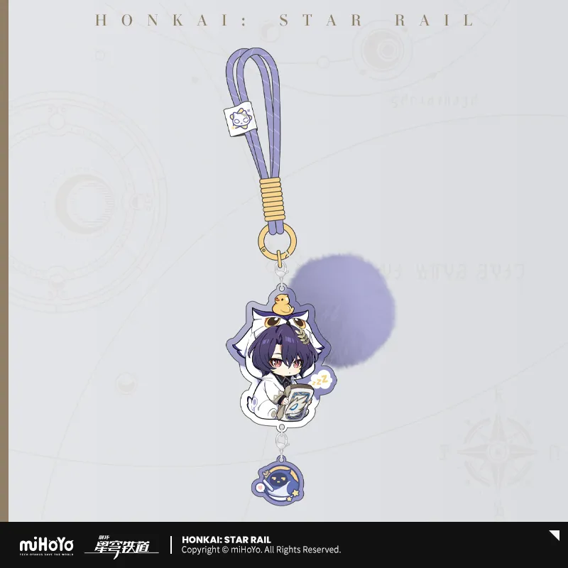 Pre-Order Honkai: Star Rail - Boys' Dormitory Series Chibi Character Acrylic Keychain