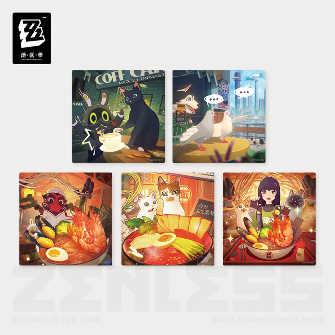 Pre-Order Zenless Zone Zero - New Eridu Series Image Collectible Transparent Card Set Vol.1