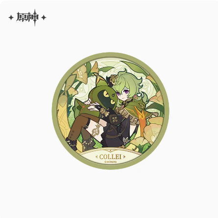 Genshin Impact Windblume's Breath Theme Glitter Floating Coaster