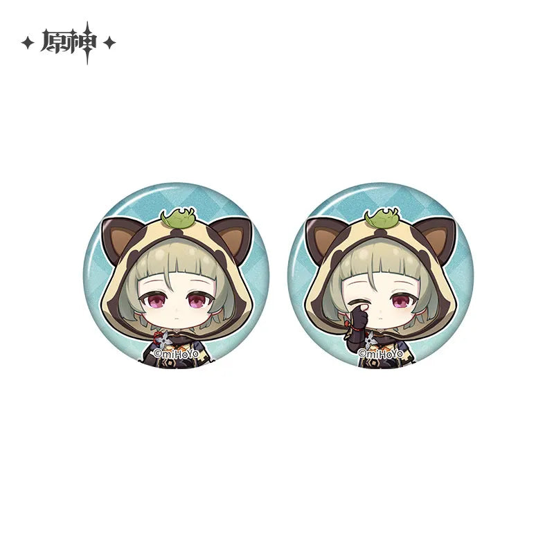 Genshin Impact - The Snapshot of a Jade-Covered Screen Series Mini Badges Set