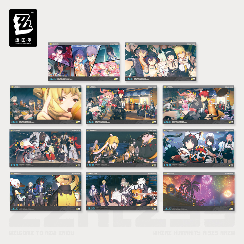 Pre-Order Zenless Zone Zero - Fantasy Resort Hotel Series Collectible Postcard Set (11 designs)