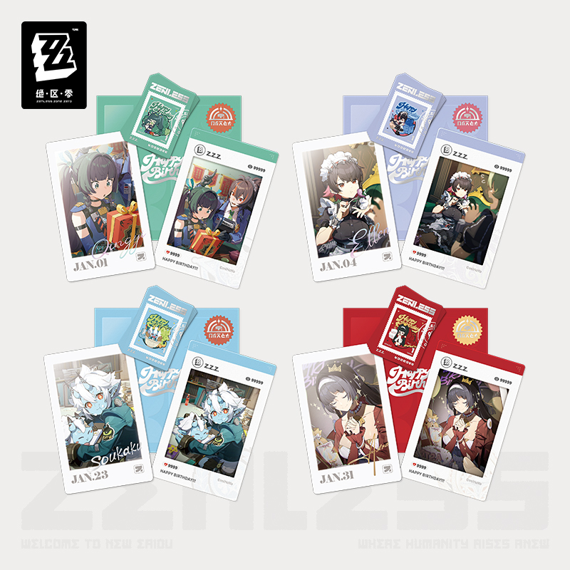 Pre-Order Zenless Zone Zero - HB2U Series Happy Birthday Commemorative Set Vol.3