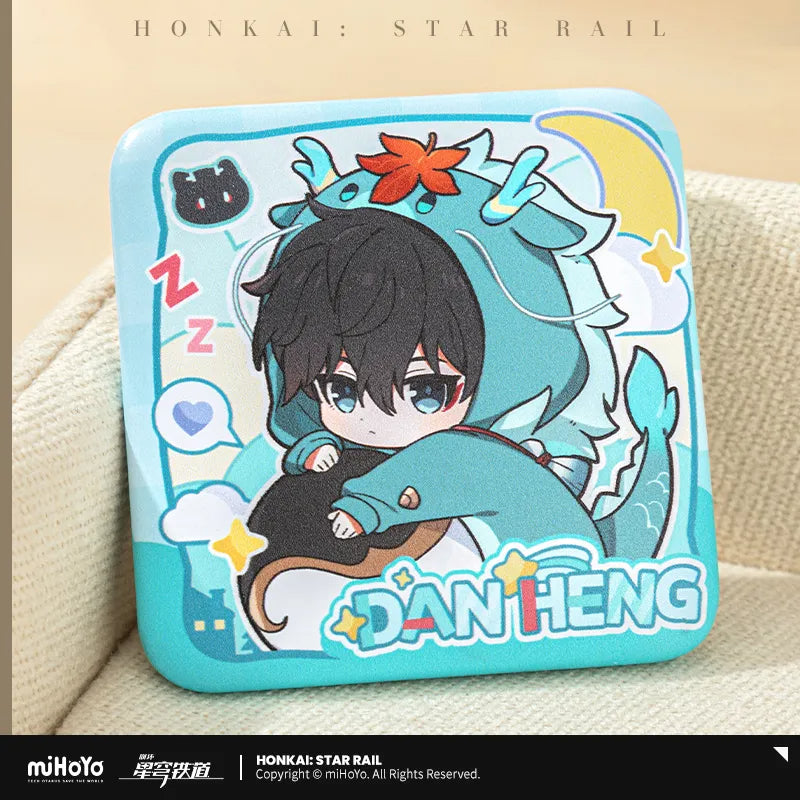 Pre-Order Honkai: Star Rail - Boys' Dormitory Series Chibi Character Square Badge