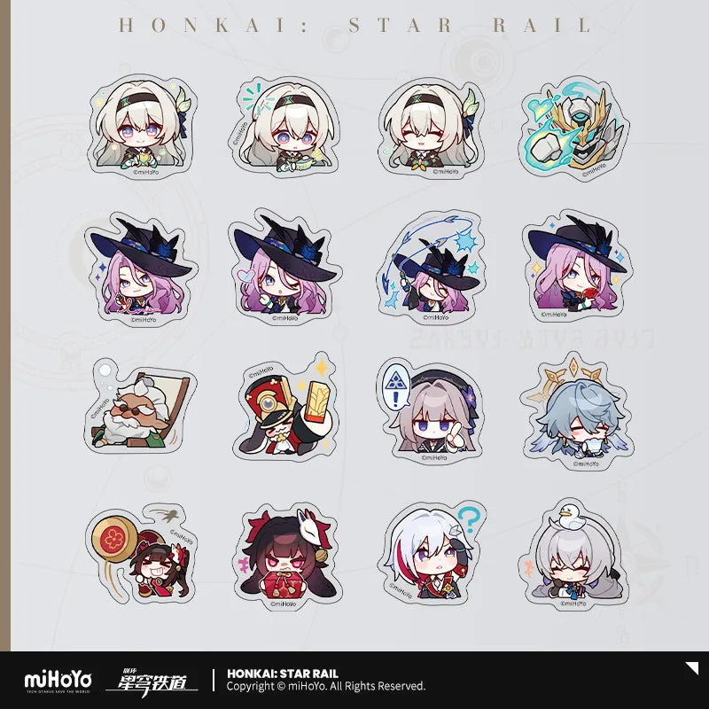 Honkai: Star Rail - Pom-Pom Gallery Chibi Sticker Pack