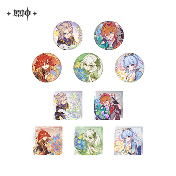 Pre-Order Genshin Impact - Fragrant Echoes Series Badge & Acrylic Block