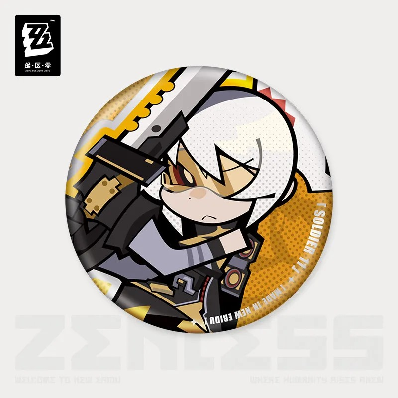 Pre-Order Zenless Zone Zero - New Eridu Series Chibi Tinplate Badge: Obol Squad
