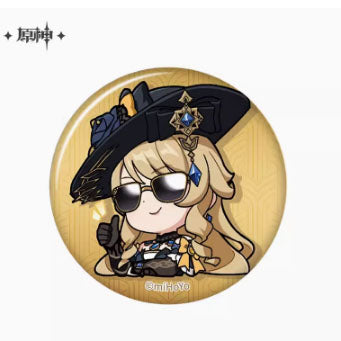 Genshin Impact Fontaine Character Chibi Badges