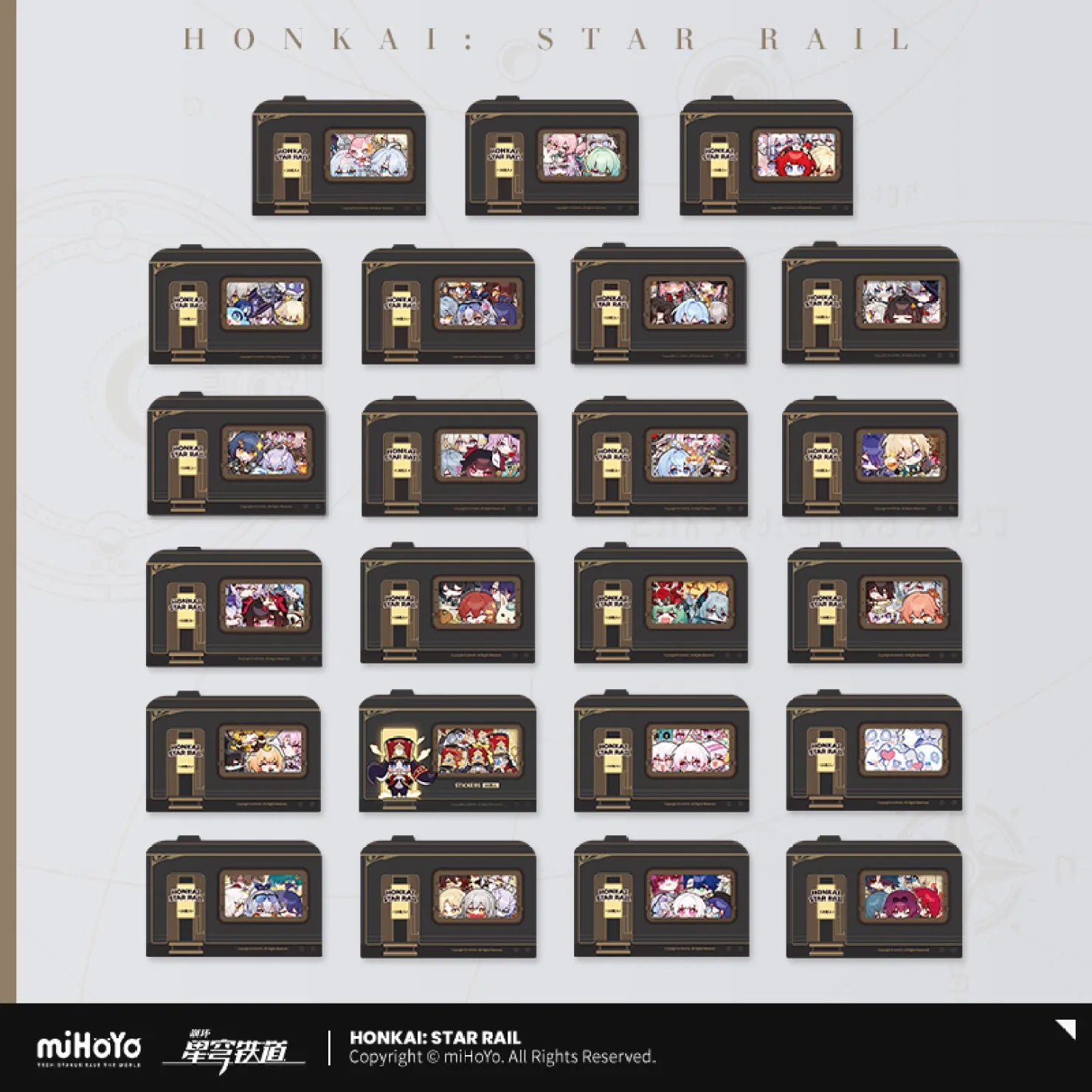 Honkai: Star Rail - Pom-Pom Gallery Chibi Sticker Pack