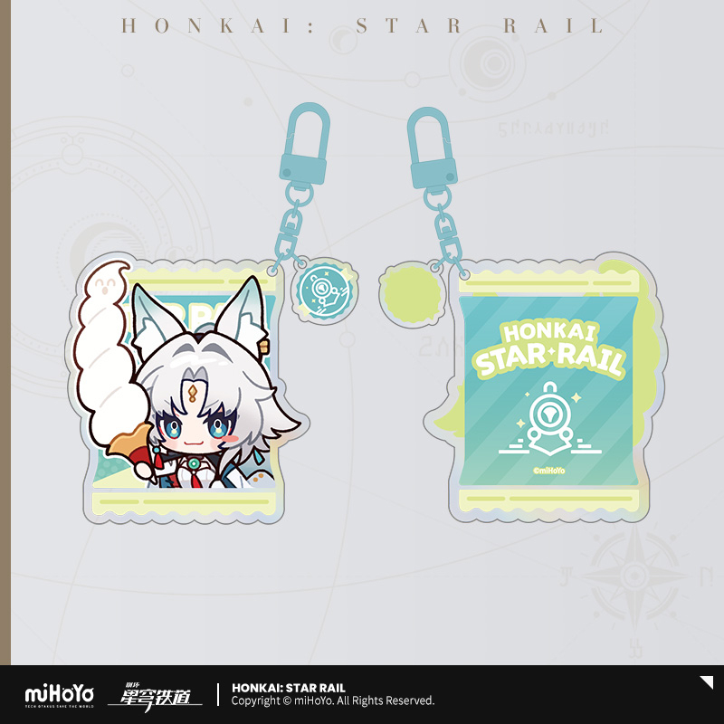 Pre-Order Honkai: Star Rail -  Delicious Enjoyment Series Chibi  Emoticons Acrylic Keychian-