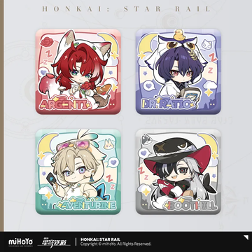 Pre-Order Honkai: Star Rail - Boys' Dormitory Series Chibi Character Square Badge