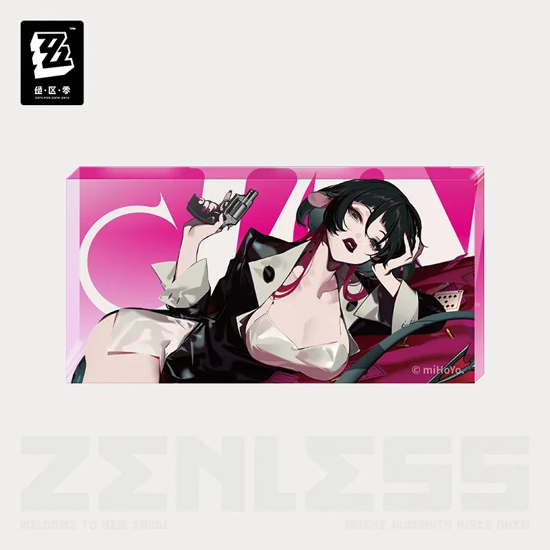 Pre-Order Zenless Zone Zero - Frequencies Visuals Series Jane Doe Badge/Acrylic Block/Laser Ticket Set