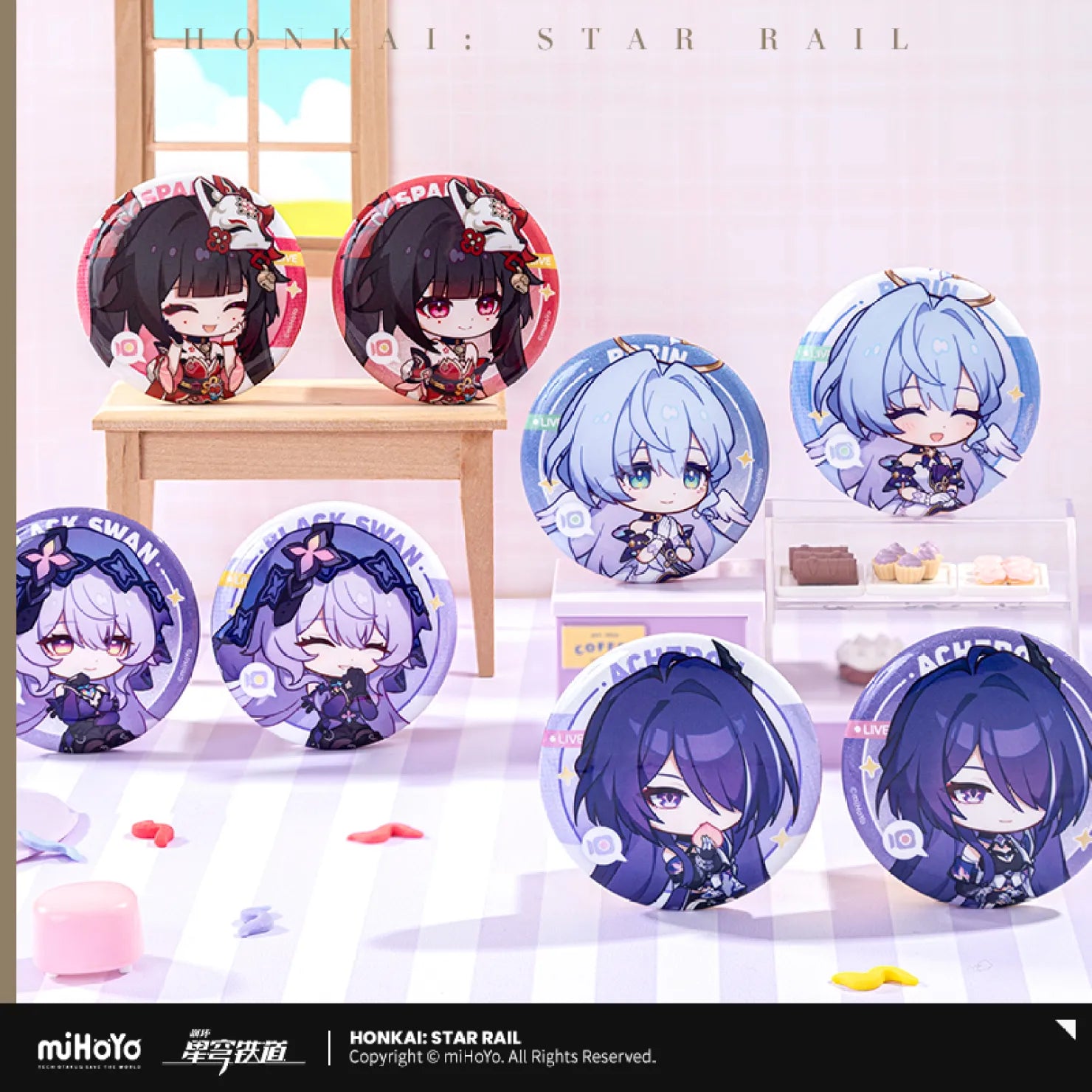 Honkai: Star Rail - Owlbert's Reception Room Series Badge Set