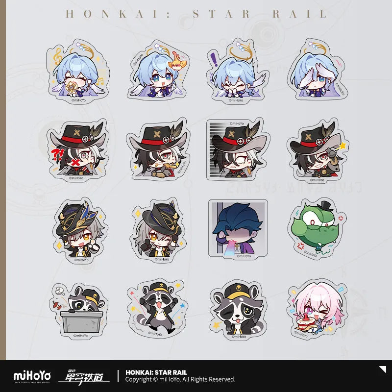 Honkai: Star Rail - Pom-Pom Gallery Chibi Sticker Pack