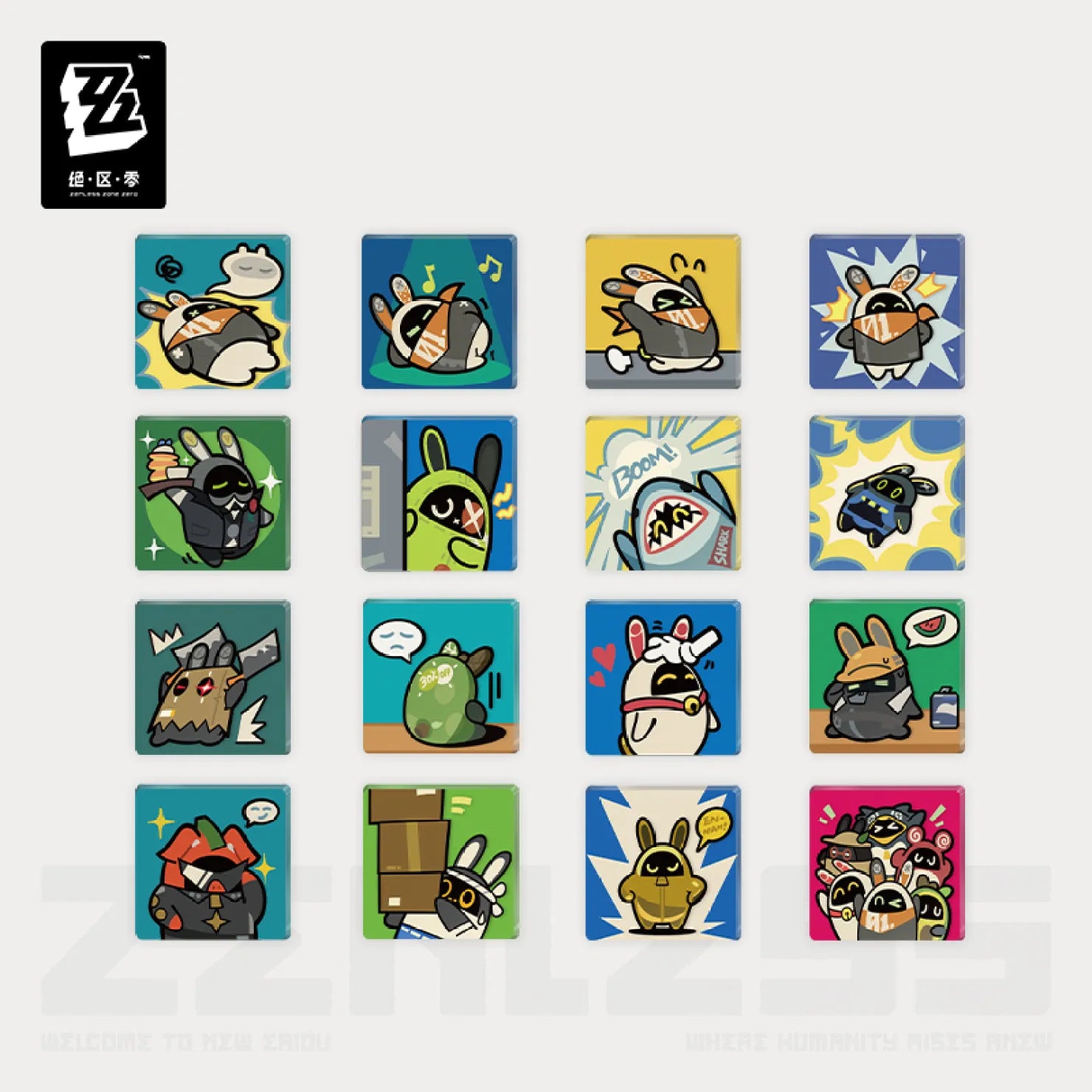 Zenless Zone Zero - En Nah, Enn Ennen! Series Bangboo Acrylic Fridge Magnet