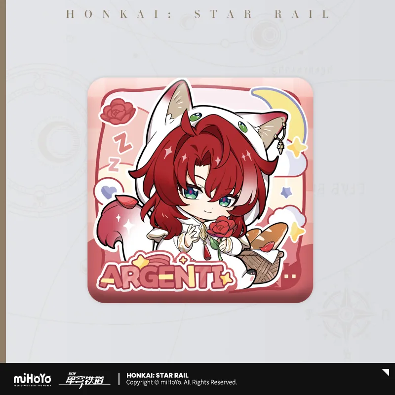 Pre-Order Honkai: Star Rail - Boys' Dormitory Series Chibi Character Square Badge