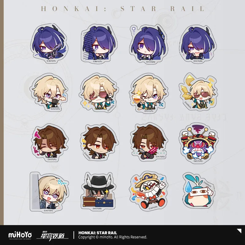 Honkai: Star Rail - Pom-Pom Gallery Chibi Sticker Pack