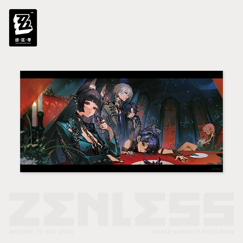 Pre-Order Zenless Zone Zero ¨C Resonance Frequency Series A Storm of Falling Stars: Badge/Laser Ticket/Collection Poster/Mousepad