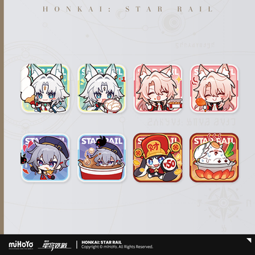 Pre-Order Honkai: Star Rail -  Delicious Enjoyment Series Chibi  Emoticons Badge