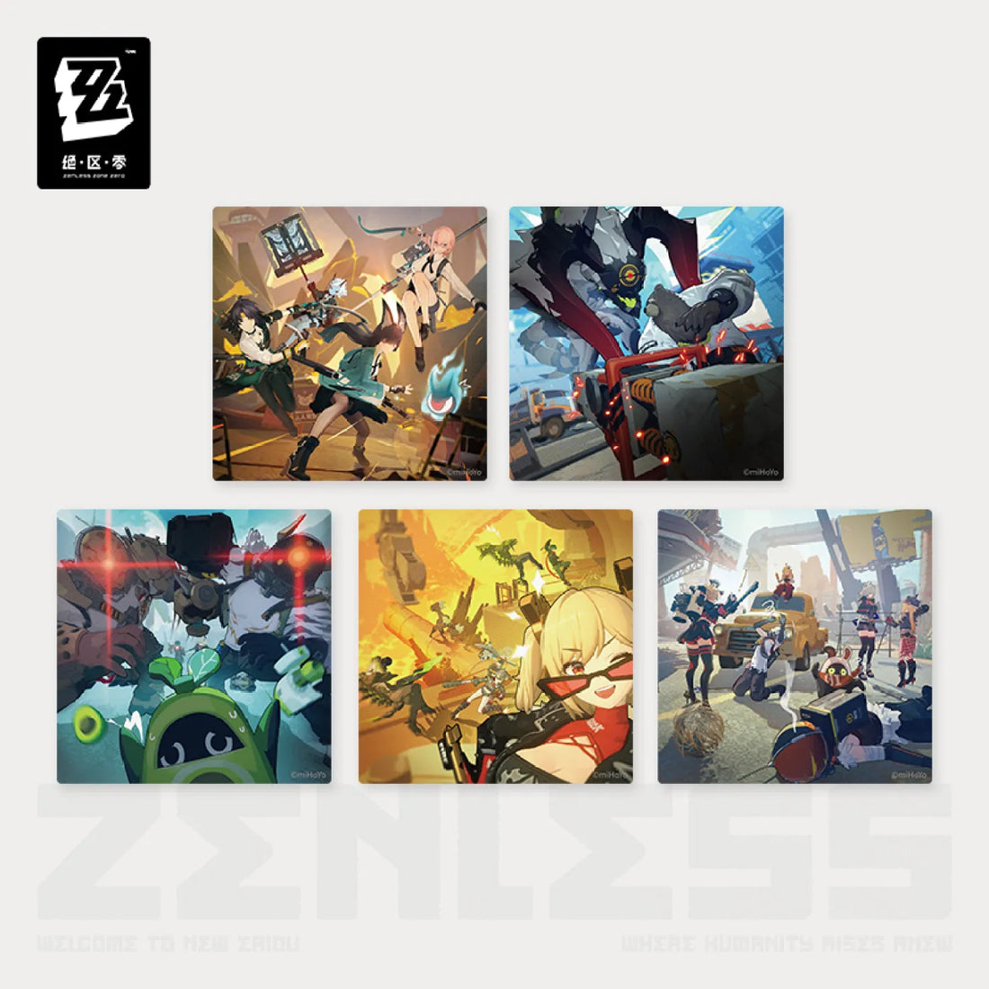 Pre-Order Zenless Zone Zero - New Eridu Series Image Collectible Transparent Card Set Vol.2