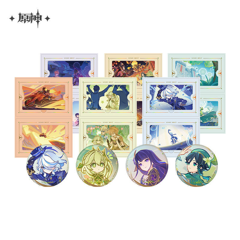 Pre-Order Genshin Impact - The Long Way Home Snapshot Series Badge & Collectable Card Set