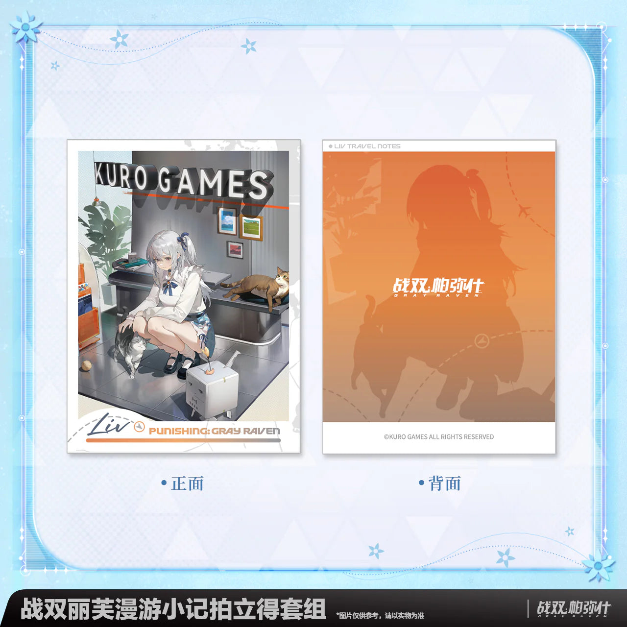 Pre-Order Punishing: Gray Raven Liv Travel Notes Polaroid Set