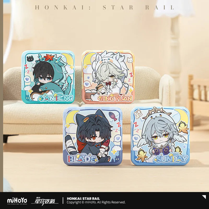Pre-Order Honkai: Star Rail - Boys' Dormitory Series Chibi Character Square Badge