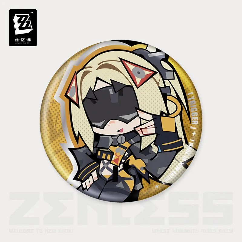 Pre-Order Zenless Zone Zero - New Eridu Series Chibi Tinplate Badge: Obol Squad