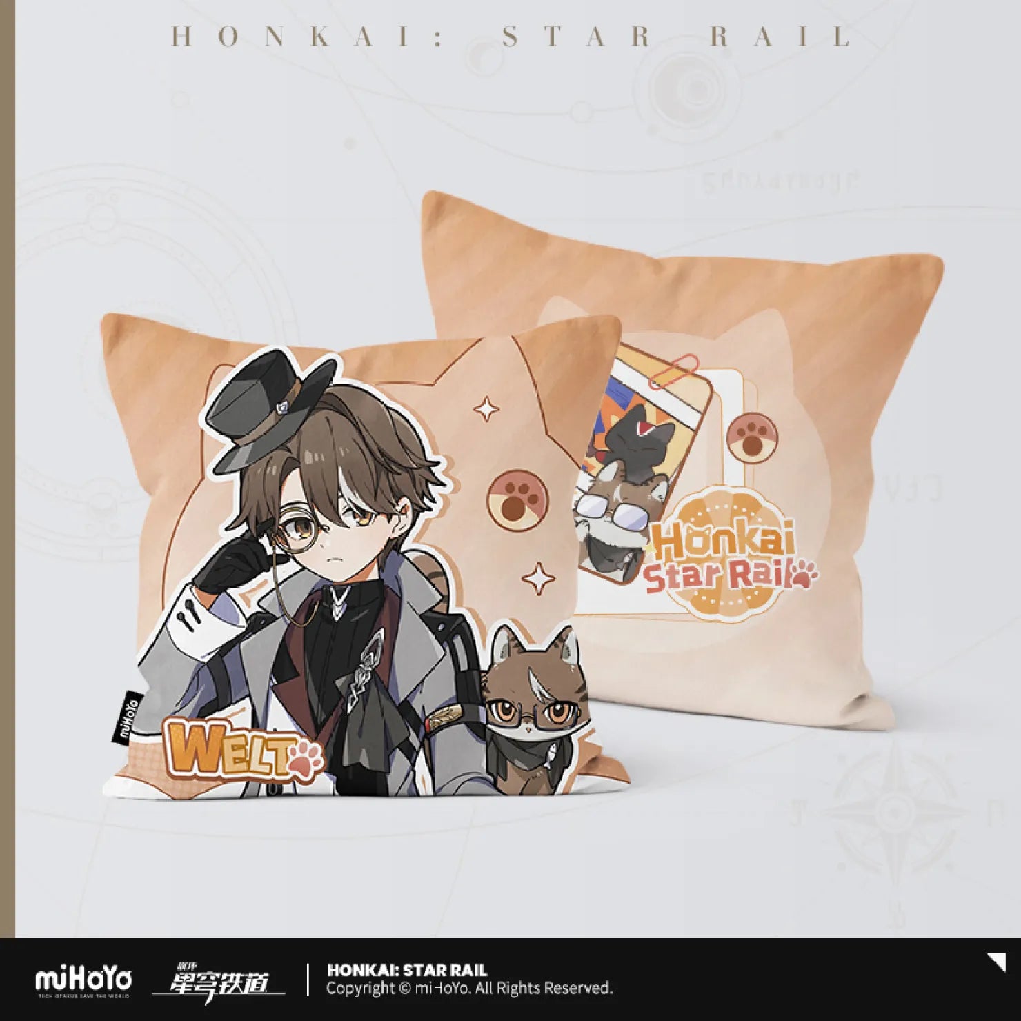 Honkai: Star Rail - Little Cat Series Square Pillow
