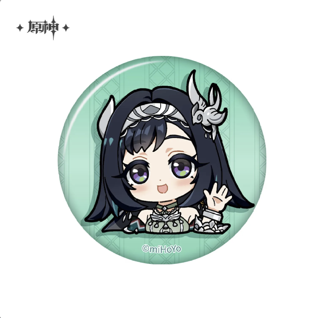 Genshin Impact - Liyue Character Chibi Badge