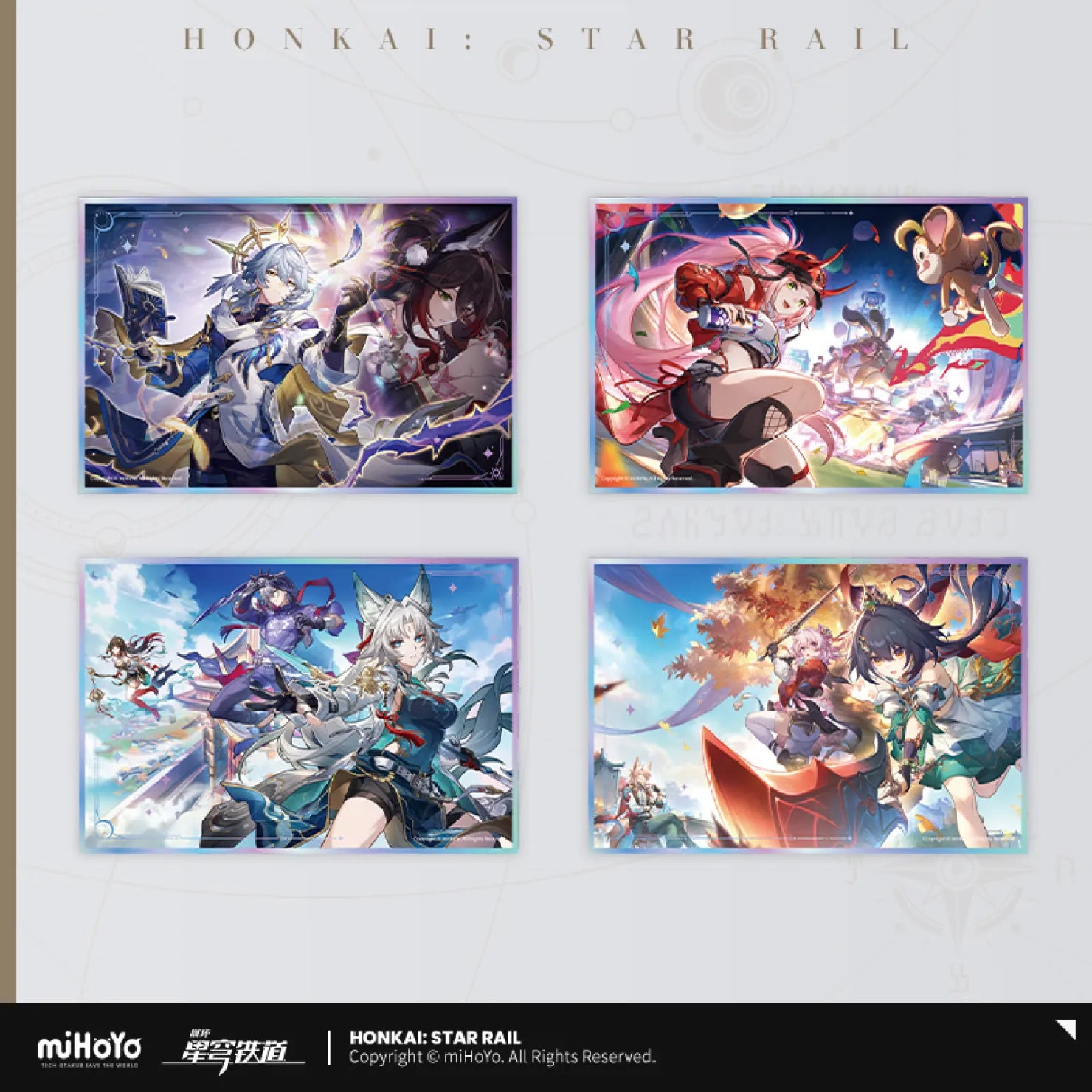 Pre-Order Honkai: Star Rail - Interstellar Journey Series Acrylic Shikishi