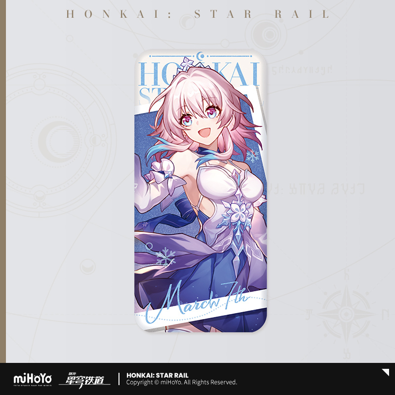 Pre-Order Honkai: Star Rail - March 7th Nascent Spring Series Badge/Standee/Keychain/Laser Ticket/Character Card