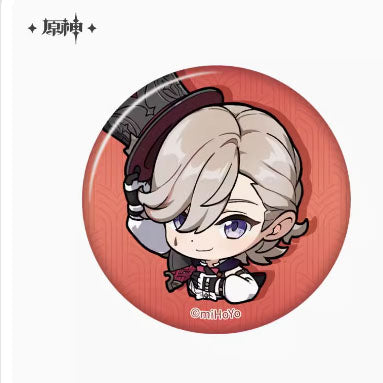 Genshin Impact Fontaine Character Chibi Badges