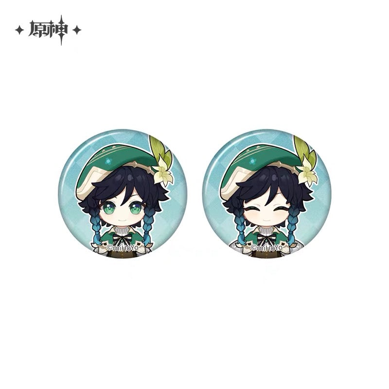 Genshin Impact - The Snapshot of a Jade-Covered Screen Series Mini Badges Set