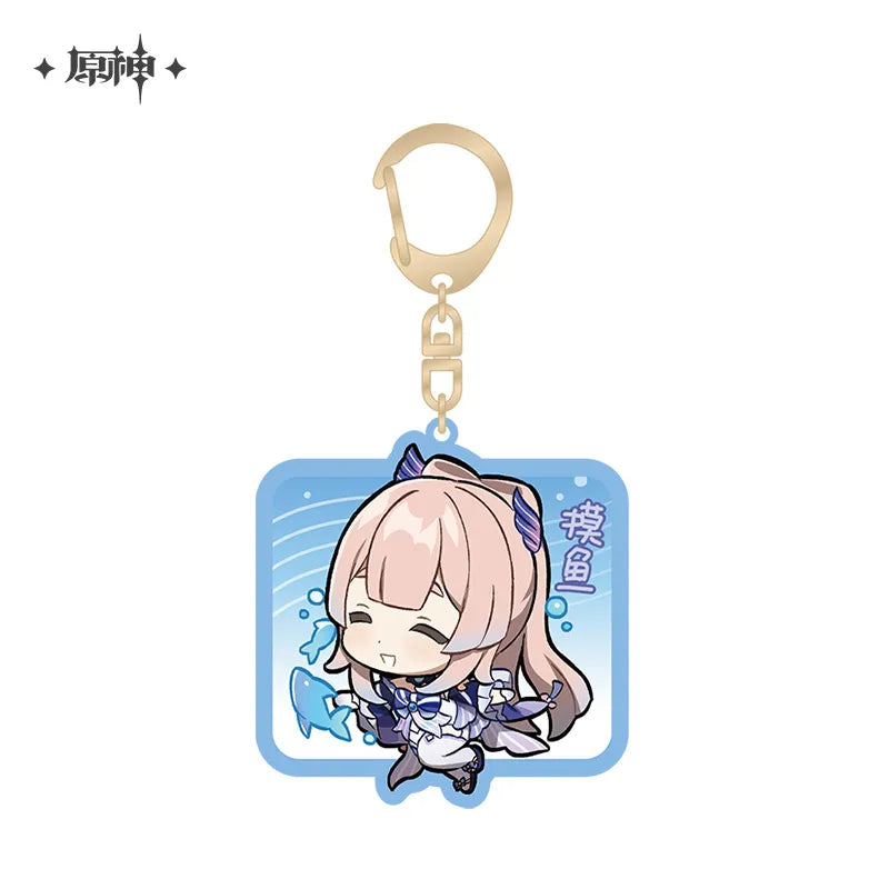 Genshin Impact - Inazuma Chibi Character Acrylic Keychain Ver.2