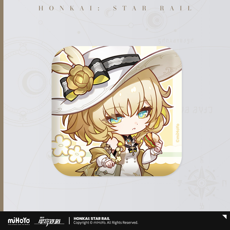 Pre-Order Honkai: Star Rail - Express Travel Series Chibi Square Tinplate Badge