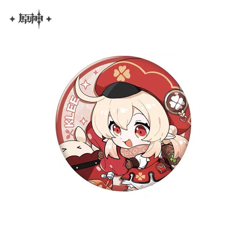 Genshin Impact Delicious Party Character Chibi Badges