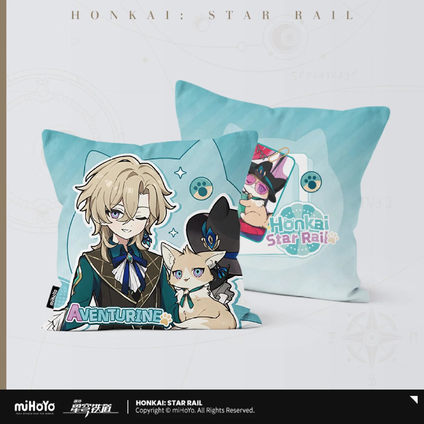 Honkai: Star Rail - Little Cat Series Square Pillow