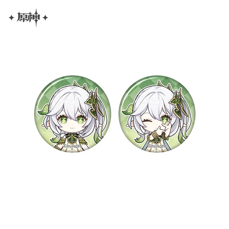 Genshin Impact - The Snapshot of a Jade-Covered Screen Series Mini Badges Set
