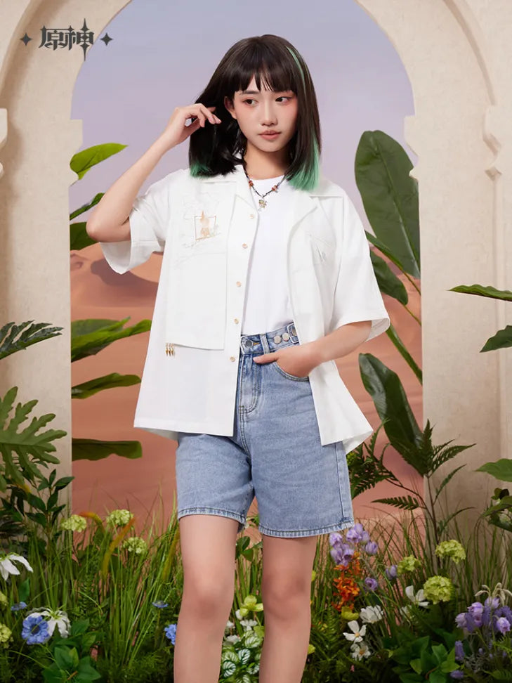 Genshin Impact - Forest and Flying Sands Series - Tighnari Impression Short-Sleeve Shirt