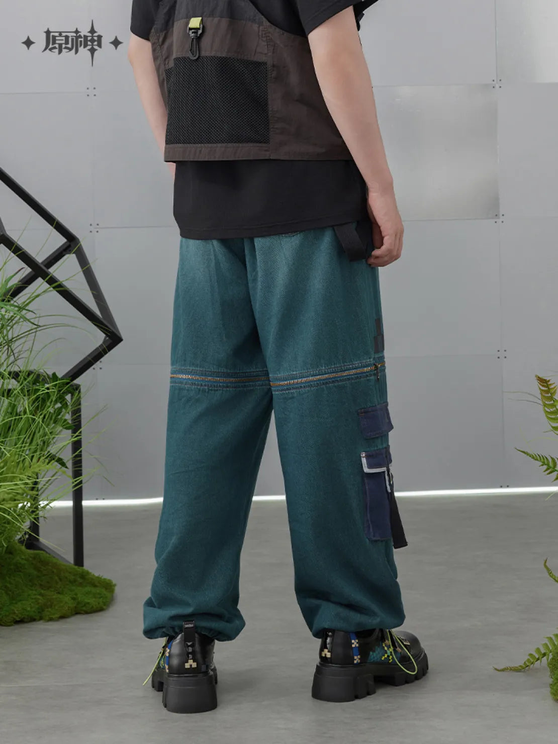 Pre-Order Genshin Impact - Kinich Theme Impression Series Convertible Worker Jeans