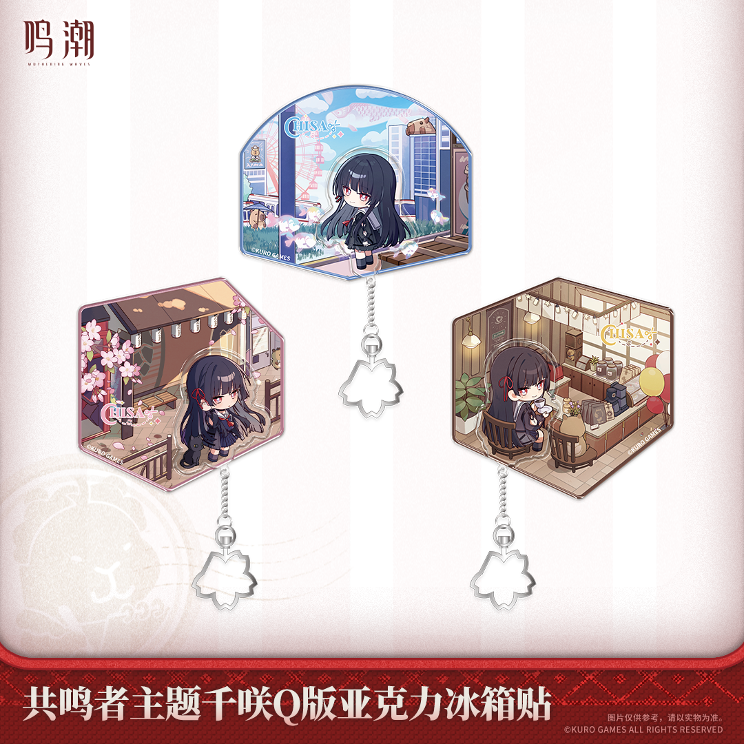 【Pre-Order】Wuthering Waves - Resonator Themed Chibi Chisa Acrylic Fridge Magnet