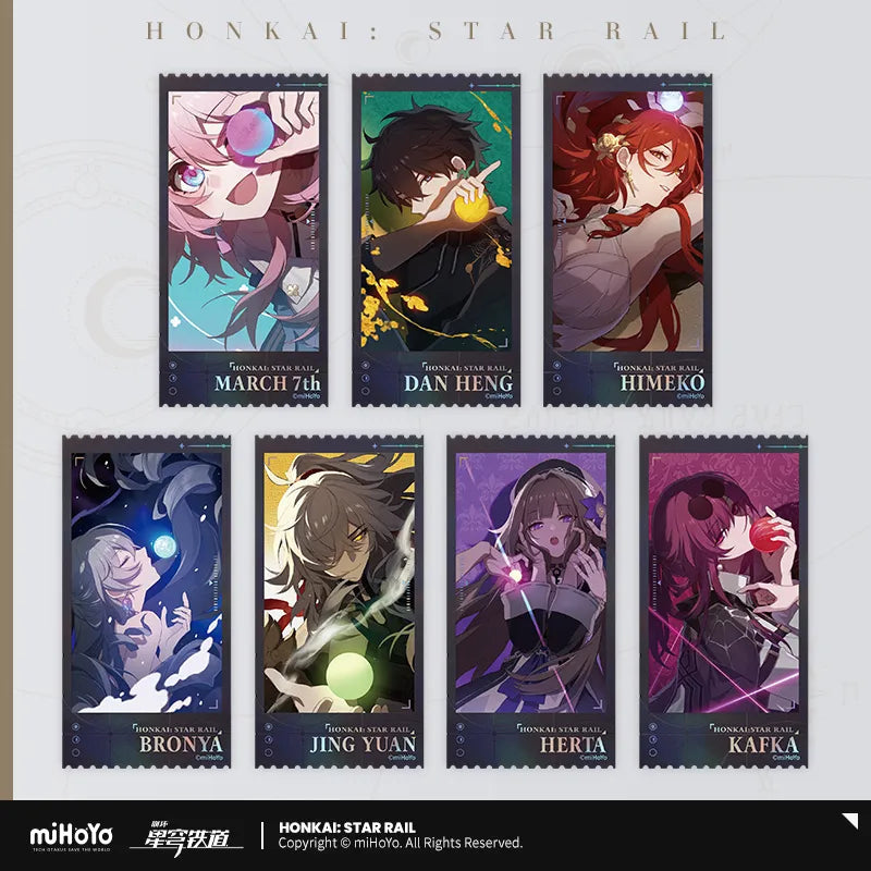 Honkai: Star Rail - Departure Countdown Series Laser Commemorative Ticket Set