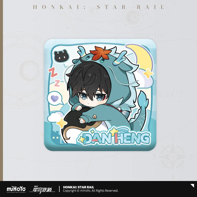 Pre-Order Honkai: Star Rail - Boys' Dormitory Series Chibi Character Square Badge