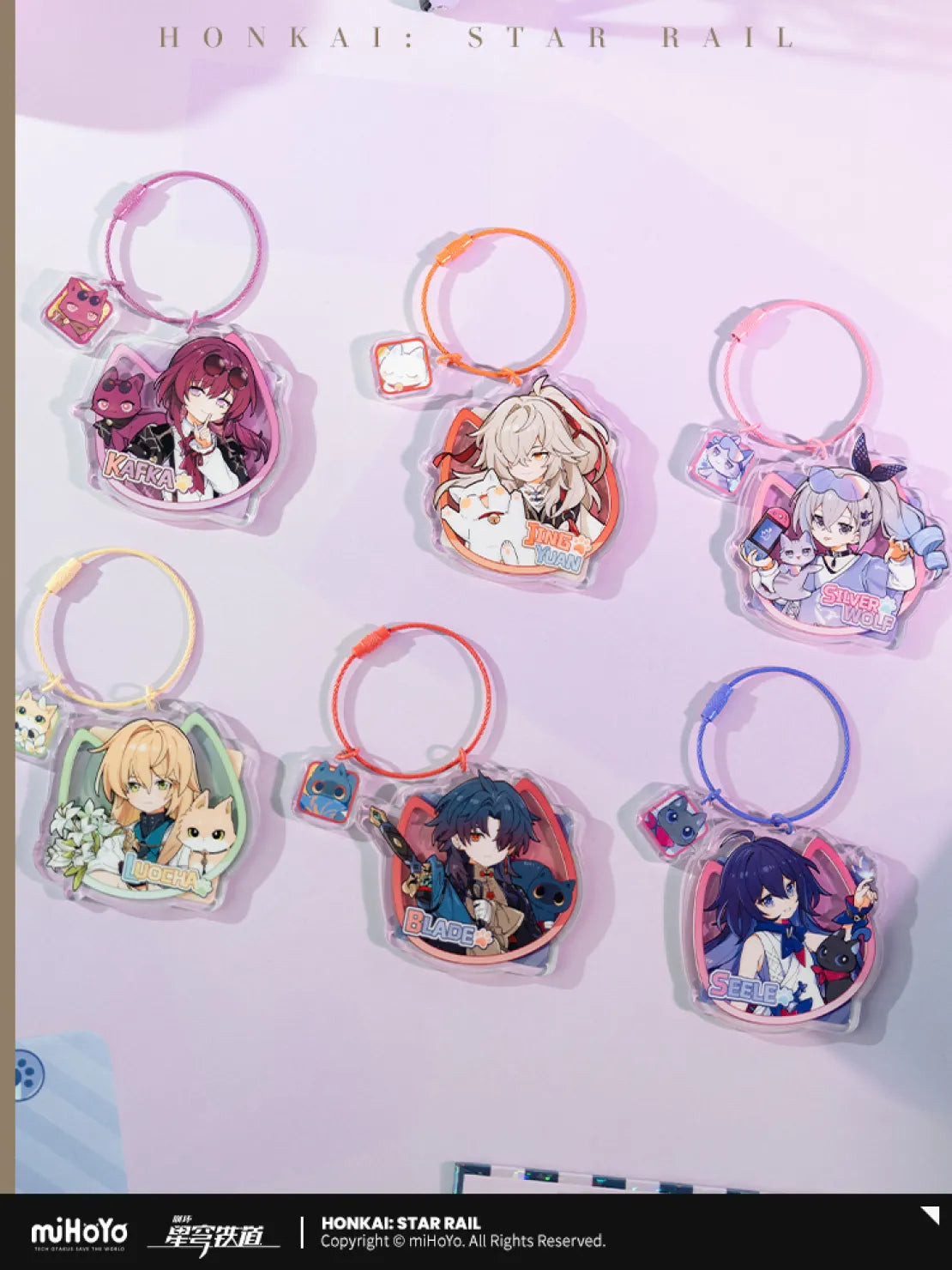 Honkai: Star Rail - Little Cat Series Acrylic Keychain