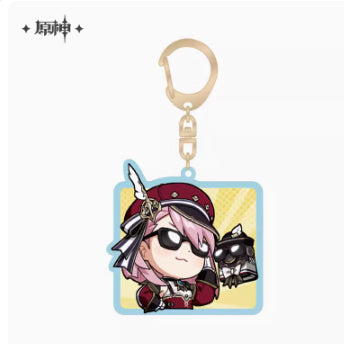 Genshin Impact Fontaine Character Chibi Keychains