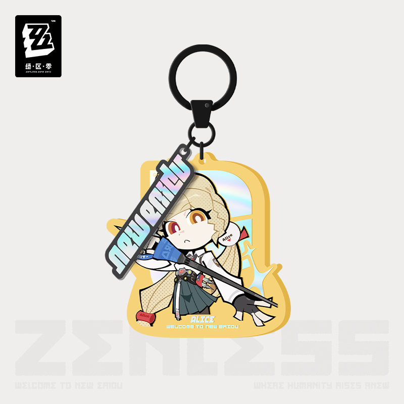 Zenless Zone Zero - New Eridu Series Chibi Acrylic Keychain: Spook Shack